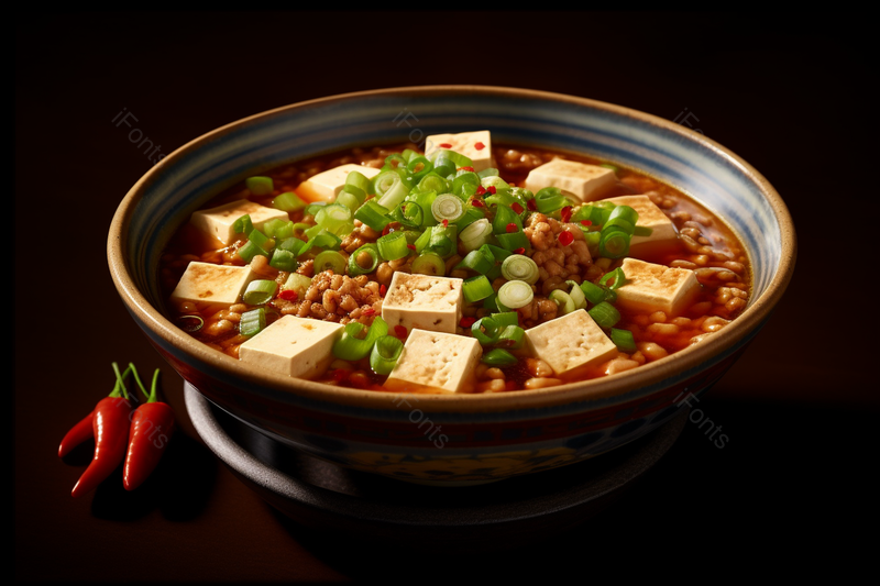美食热气腾腾的麻婆豆腐,高清,摄影图,摄影图片,图片大全,摄影图免费下载